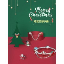 【 porStyle 珀風格 】聖誕系列 / 永恆耶誕s925純銀手鍊組 / 多種搭配可選擇